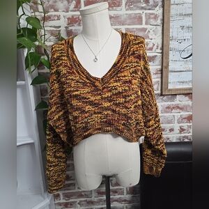 Say what womens crop sweater sz xl